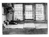 Artist's Worktable at the Window Overlooking the River, C.1650 (Pen, Ink and Wash on Paper)-Willem Drost-Giclee Print