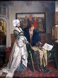 Charles V and Jeanne Vandergeynst at the Cradle of their Daughter Marguerite, 1870-Willem Geets-Framed Stretched Canvas