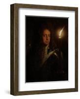 Willem III, Prince of Orange, King of England and Stadtholder-Godfried Schalcken-Framed Art Print
