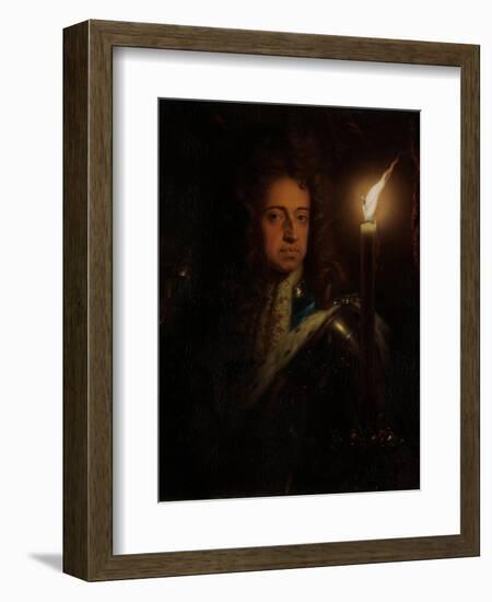 Willem III, Prince of Orange, King of England and Stadtholder-Godfried Schalcken-Framed Art Print