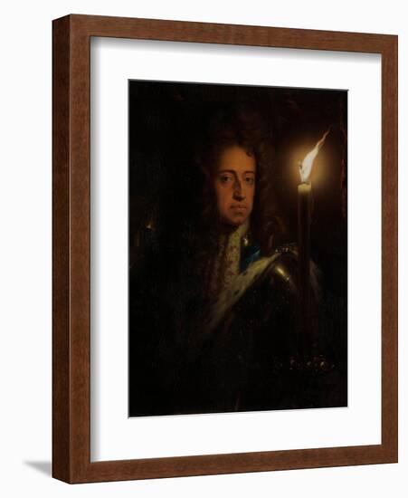 Willem III, Prince of Orange, King of England and Stadtholder-Godfried Schalcken-Framed Art Print