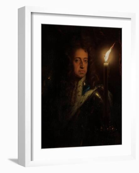 Willem III, Prince of Orange, King of England and Stadtholder-Godfried Schalcken-Framed Art Print