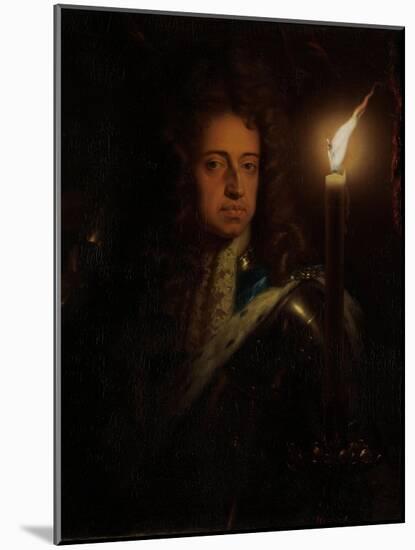 Willem III, Prince of Orange, King of England and Stadtholder-Godfried Schalcken-Mounted Art Print