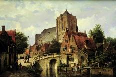 A Dutch Town with a Church-Willem Koekkoek-Giclee Print