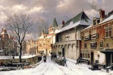 A Dutch Village in Winter-Willem Koekkoek-Giclee Print
