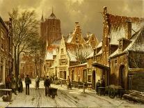 A Dutch Town with a Church-Willem Koekkoek-Giclee Print