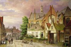 A Dutch Town with a Church-Willem Koekkoek-Giclee Print