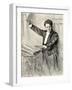 Willem Mengelberg conducting with-Therese Schwartze-Framed Giclee Print