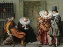 Elegant Couples Courting-Willem Pietersz Buytewech-Framed Art Print