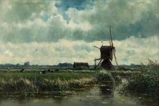 Lake Near Loosdrecht-Willem Roelofs-Art Print