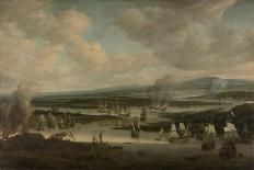 Burning of the English Fleet at Chatham, June 1667, 1667-78-Willem Schellinks-Giclee Print