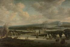 Burning of the English Fleet at Chatham, June 1667, 1667-78-Willem Schellinks-Giclee Print