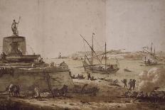 Burning of the English Fleet at Chatham-Willem Schellinks-Framed Art Print