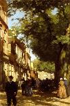 Midday on a Busy City Street, 1894-Willem Tholen-Mounted Giclee Print