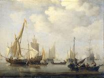 Embarkation of Charles II Stuart at Scheveningen, 1660-Willem Van De Velde II-Laminated Giclee Print