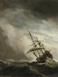 A Calm at Sea-Willem Van De Velde II-Art Print