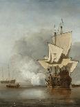A Calm at Sea-Willem Van De Velde II-Art Print