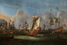 King William III Off the Coast of Ireland, June 1690-Willem van der Hagen-Framed Giclee Print