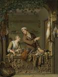 Wandering Peepshow for Family with Children-Willem Van Mieris-Art Print