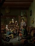 Wandering Peepshow for Family with Children-Willem Van Mieris-Art Print