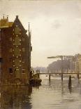 Cityscape with Warehouses Along an Amsterdam Canal Uilenburg-Willem Witsen-Stretched Canvas