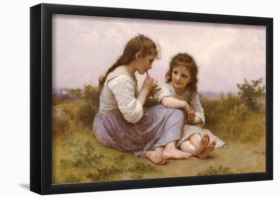 William-Adolphe Bouguereau A Childhood Idyll 1900 Art Print Poster-null-Framed Poster