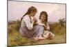 William-Adolphe Bouguereau A Childhood Idyll 1900 Art Print Poster-null-Mounted Poster