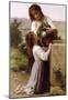 William-Adolphe Bouguereau At The Fountain Art Print Poster-null-Mounted Poster