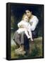 William-Adolphe Bouguereau Big Sis Art Print Poster-null-Framed Poster