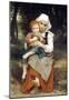 William-Adolphe Bouguereau Breton Brother and Sister Art Print Poster-null-Mounted Poster