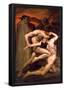 William-Adolphe Bouguereau Dante And Virgil In Hell Art Print Poster-null-Framed Poster