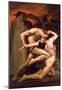 William-Adolphe Bouguereau Dante And Virgil In Hell Art Print Poster-null-Mounted Poster