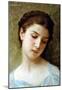 William-Adolphe Bouguereau Head Of A Young Girl 1898 Art Print Poster-null-Mounted Poster