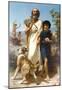 William-Adolphe Bouguereau Homer and his Guide 1874 Art Print Poster-null-Mounted Poster