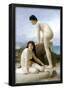 William-Adolphe Bouguereau Les Deux Baigneuses Art Print Poster-null-Framed Poster