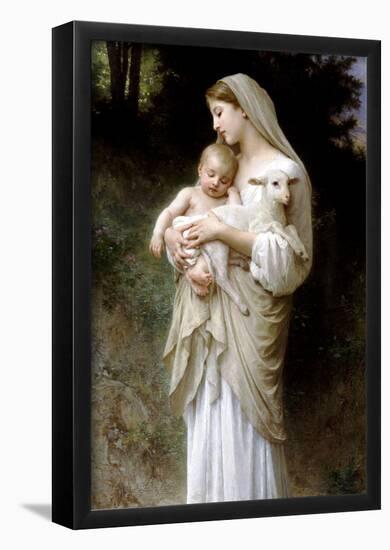 William-Adolphe Bouguereau Linnocence Art Print Poster-null-Framed Poster