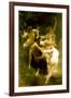 William-Adolphe Bouguereau Nymphs and Satyr-William Adolphe Bouguereau-Framed Art Print