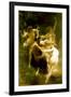 William-Adolphe Bouguereau Nymphs and Satyr-William Adolphe Bouguereau-Framed Art Print