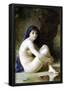 William-Adolphe Bouguereau Seated Nude Art Print Poster-null-Framed Poster