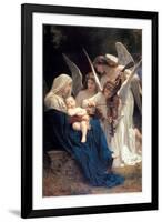 William-Adolphe Bouguereau Song of the Angels-William Adolphe Bouguereau-Framed Art Print