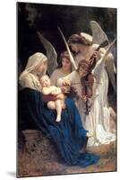 William-Adolphe Bouguereau Song of the Angels-William Adolphe Bouguereau-Mounted Art Print