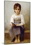 William-Adolphe Bouguereau The Difficult Lesson Art Print Poster-null-Mounted Poster
