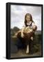 William-Adolphe Bouguereau The Elder Sister Art Print Poster-null-Framed Poster