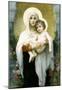 William-Adolphe Bouguereau The Madonna of the Roses Art Print Poster-null-Mounted Poster