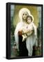 William-Adolphe Bouguereau The Madonna of the Roses Art Print Poster-null-Framed Poster