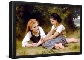 William-Adolphe Bouguereau The Nut Gatherers Art Print Poster-null-Framed Poster