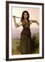 William-Adolphe Bouguereau The Shepherdess-William Adolphe Bouguereau-Framed Art Print