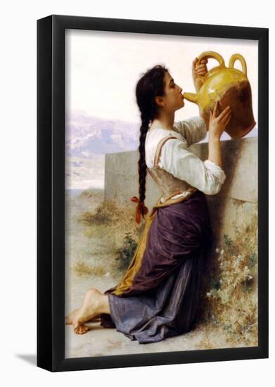 William-Adolphe Bouguereau Thirst Art Print Poster-null-Framed Poster