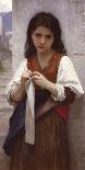 Young Girl Knitting, 1874-William Adolphe Bouguereau-Giclee Print