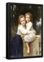 William-Adolphe Bouguereau Two Sisters Art Print Poster-null-Framed Poster